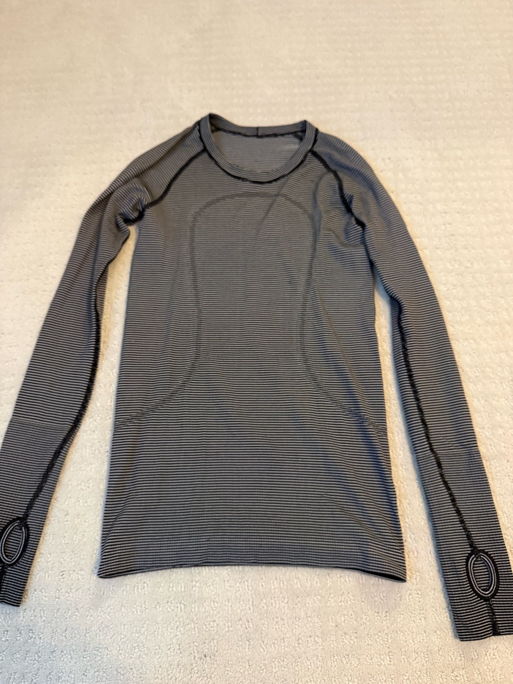 lululemon athletica swiftly tech Women's Striped – Black & White